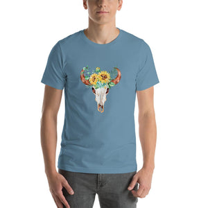 Aborigines pattern mixed with sunflowers Unisex T-Shirt